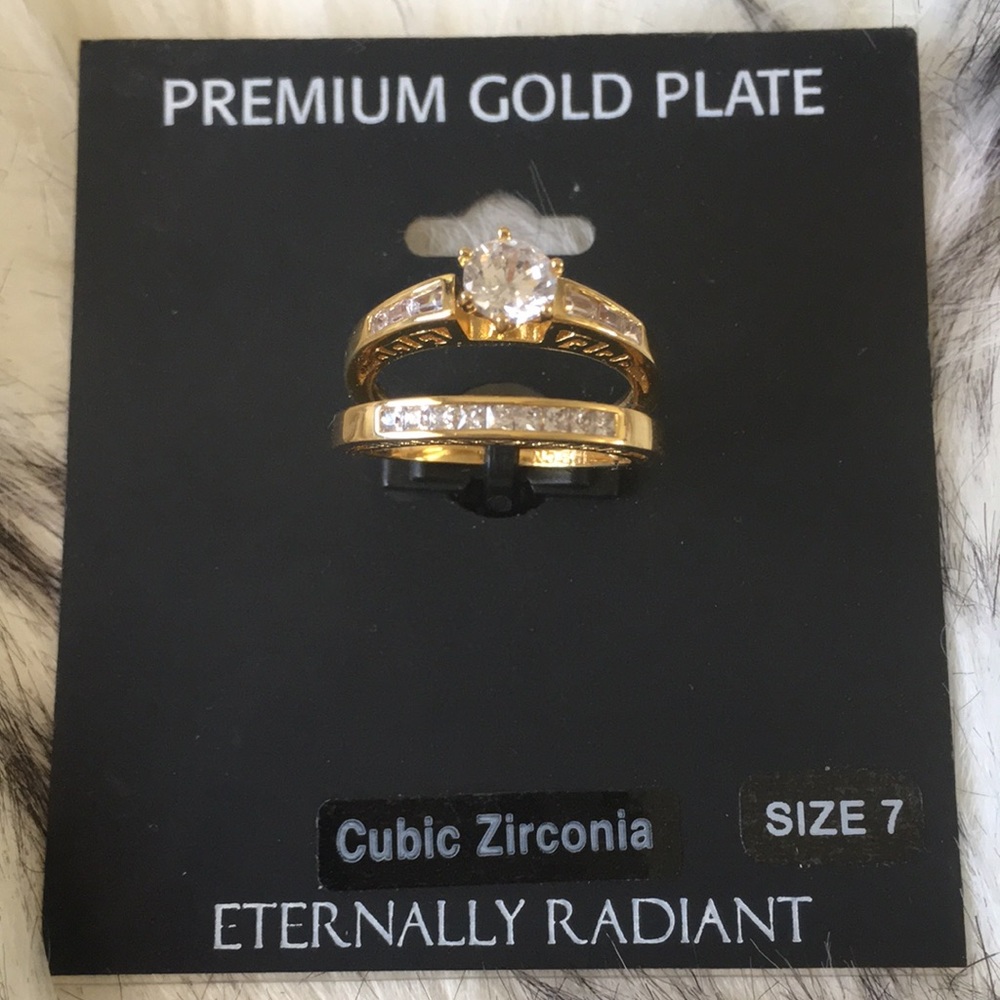🖤cubic zirconia ring size 7💍